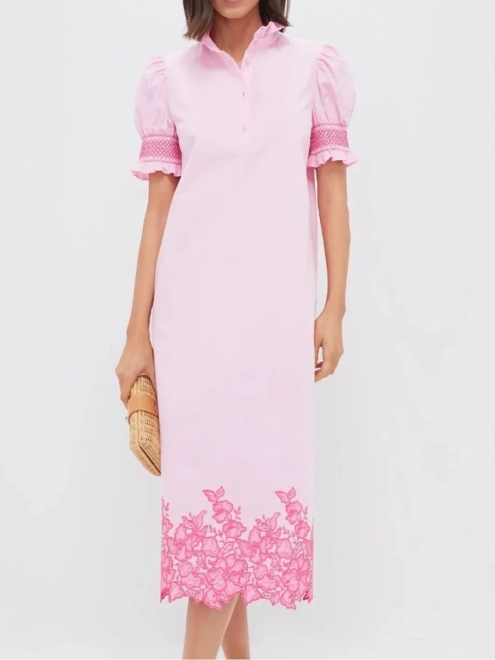 Hyacinth House Pink Embroidered Midi Dress
AH12
